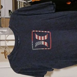 Navy blue hurley t shirt large